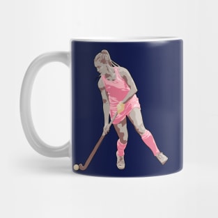 Field Hockey Player: Sand & Blush Pink Mug